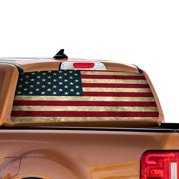 Flag USA Perforated for Ford Ranger decal 2010 - Present