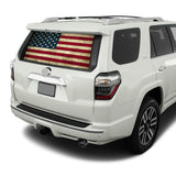 Flag USA Perforated for Toyota 4Runner decal 2009 - Present