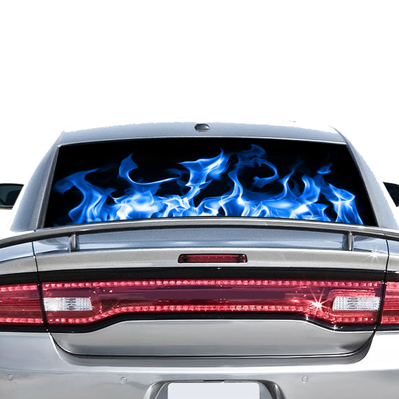 Blue Fire Perforated for Dodge Charger 2011 - Present