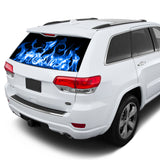 Blue Fire Perforated for Jeep Grand Cherokee decal 2011 - Present