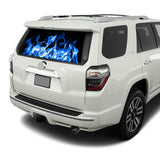Blue Flames Perforated for Toyota 4Runner decal 2009 - Present