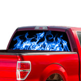Blue Fire Perforated for Ford F150 Decal 2015 - Present