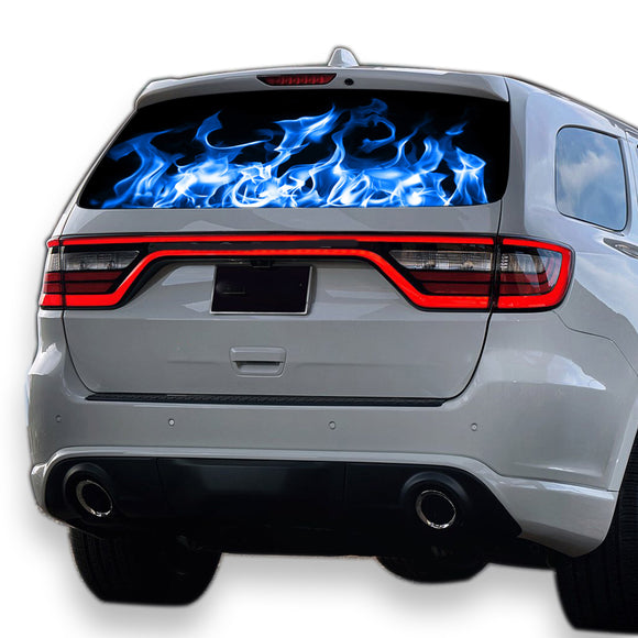 Blue Fire Perforated for Dodge Durango decal 2012 - Present