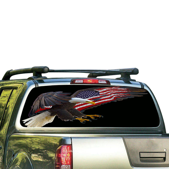 USA Eagle 2 Perforated for Nissan Frontier decal 2004 - Present