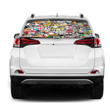 Bomb Skin Rear Window Perforated for Toyota RAV4 decal 2013 - Present
