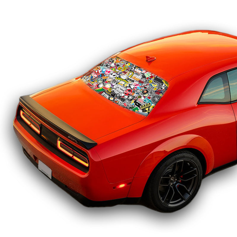 Bomb Skin Perforated for Dodge Challenger decal 2008 - Present