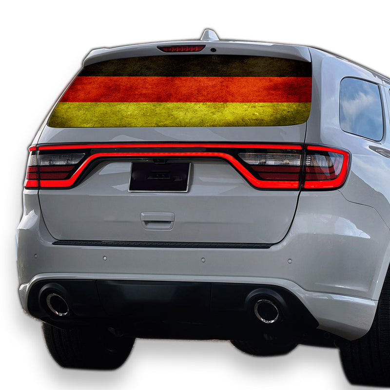Germany Flag Perforated for Dodge Durango decal 2012 - Present