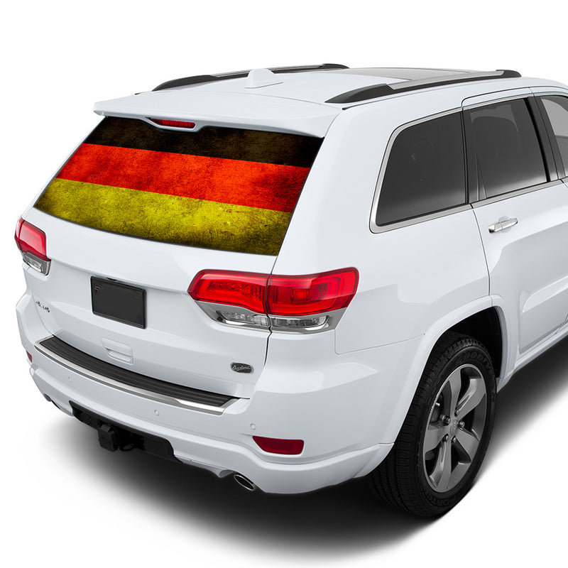 Germany Flag Perforated for Jeep Grand Cherokee decal 2011 - Present