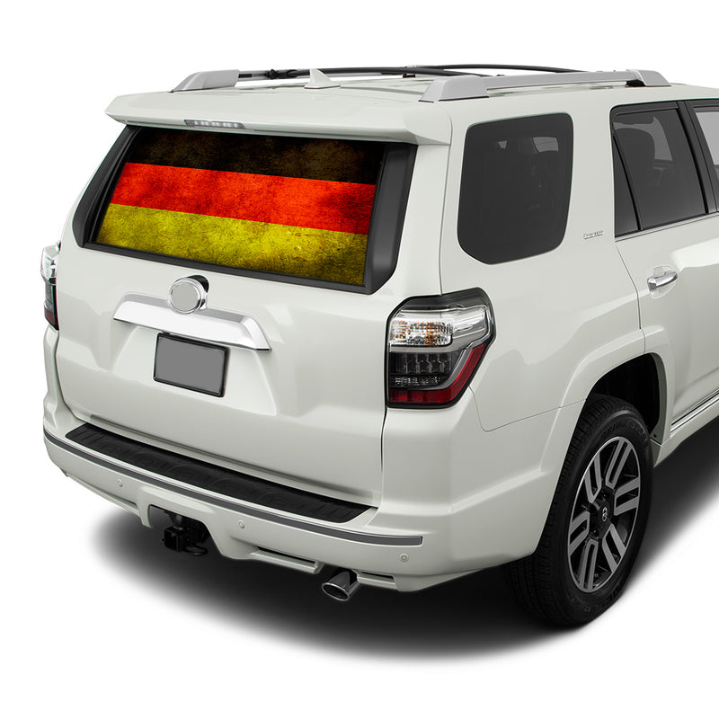 Germany Flag Perforated for Toyota 4Runner decal 2009 - Present