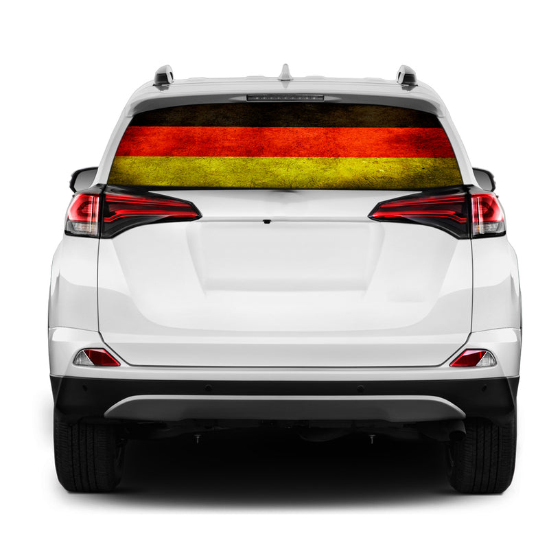 Germany Flag Rear Window Perforated for Toyota RAV4 decal 2013 - Present