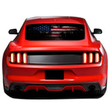 USA Flag Eagle Perforated Sticker for Ford Mustang decal 2015 - Present