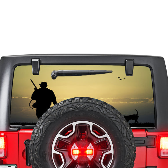Hunting 1 Perforated for Jeep Wrangler JL, JK decal 2007 - Present