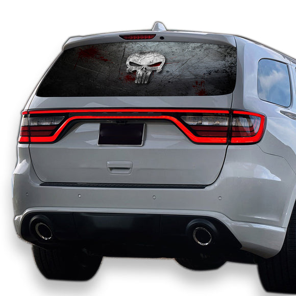 Punisher Perforated for Dodge Durango decal 2012 - Present