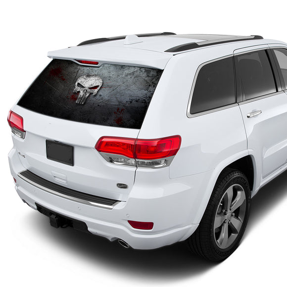 Punisher Perforated for Jeep Grand Cherokee decal 2011 - Present