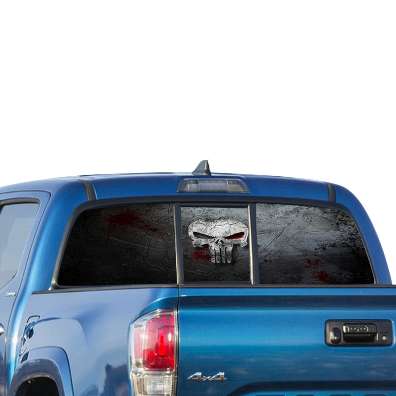 Punisher 2 Perforated for Toyota Tacoma decal 2009 - Present
