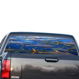 Fishing 2 Perforated for GMC Sierra decal 2014 - Present