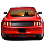 West Girls Perforated Sticker for Ford Mustang decal 2015 - Present