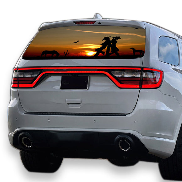 Wild West Perforated for Dodge Durango decal 2012 - Present
