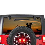 Wild West Perforated for Jeep Wrangler JL, JK decal 2007 - Present