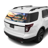 Fishing Rear Window Perforated For Ford Explorer Decal 2011 - Present