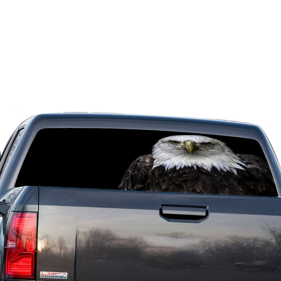 Black Eagle Fishing Perforated for GMC Sierra decal 2014 - Present