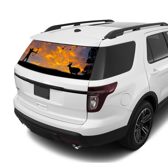 Arrow Hunting Rear Window Perforated For Ford Explorer Decal 2011 - Present