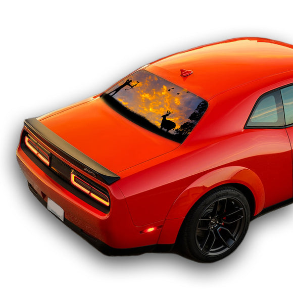 Arrow Hunting Perforated for Dodge Challenger decal 2008 - Present