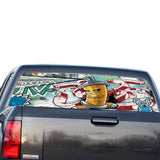 Graffiti Perforated for GMC Sierra decal 2014 - Present