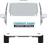 Professional Graphics Package Decals on a Business Small Van Vehicles