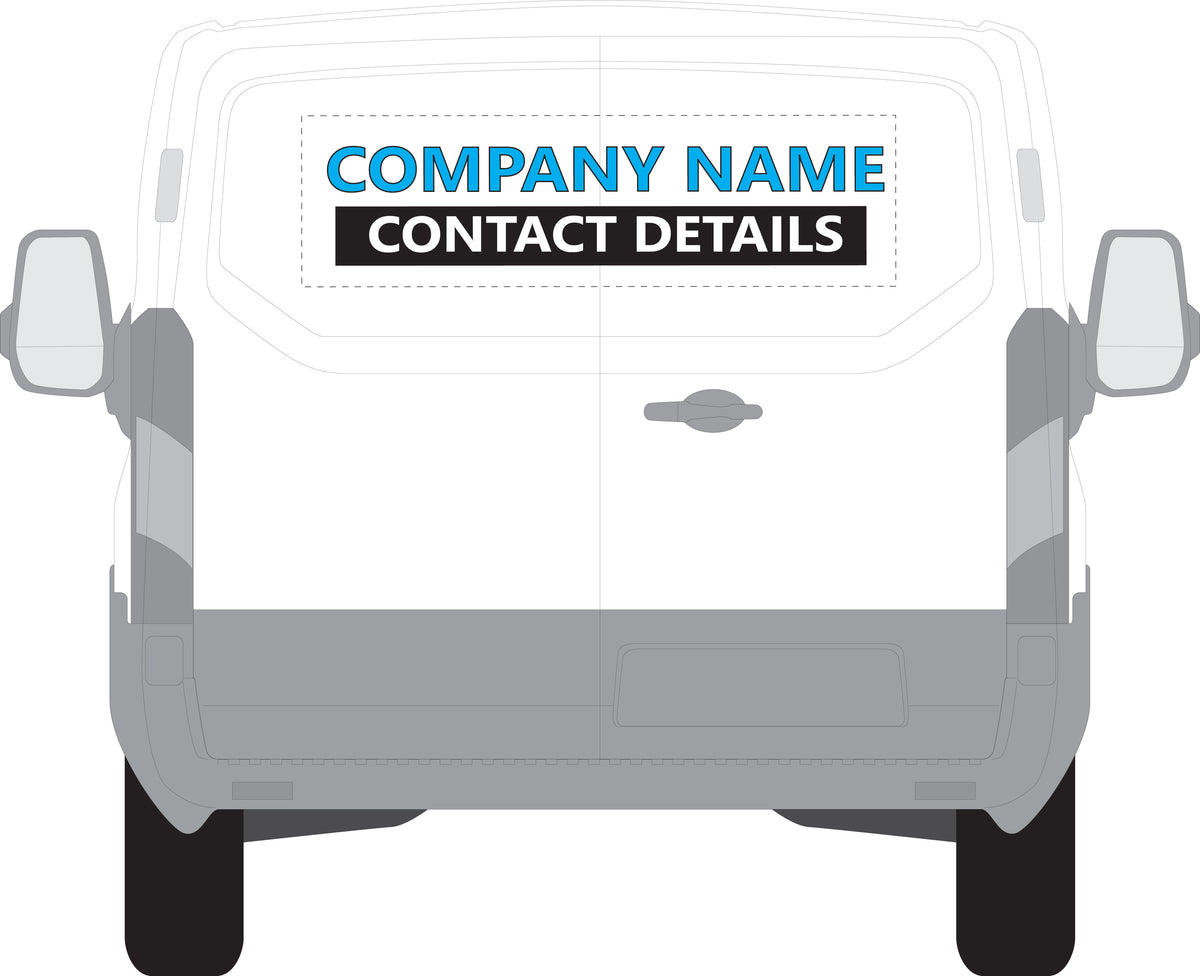 Professional Graphics Package Decals on a Business Normal Van Vehicles