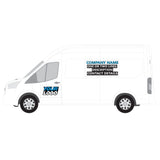 Professional Graphics Package Decals on a Business Big Van Vehicles
