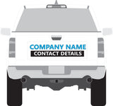 Professional Graphics Package Decals on a Business Pick Up Vehicles