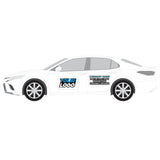 Professional Graphics Package Decals on a Business Saloon Vehicles