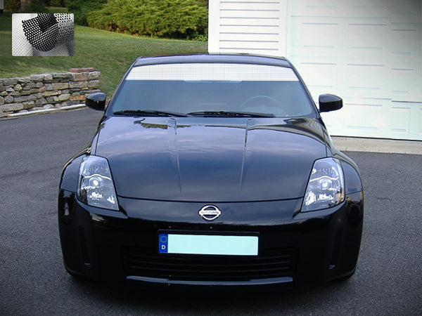 Racing Windshield Banner Decal Sticker Vinyl Compatible with Nissan 350Z Window sun 2012-Present Visor