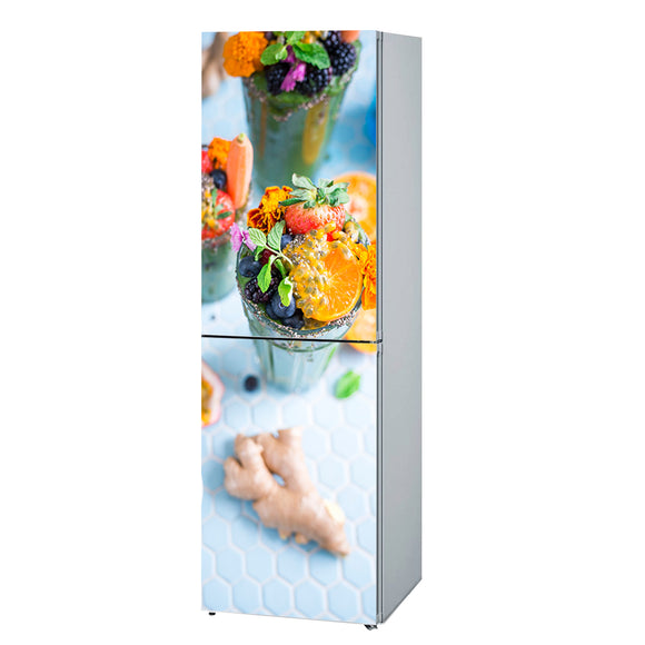Refrigerator Decals vinyl Sweets Design Fridge Decals, Wrap
