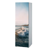 Decals for Refrigerator vinyl Wave 3 Design Fridge Decals, Wrap