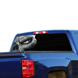 Half Skull Perforated for Chevrolet Silverado decal 2015 - Present