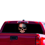 USA Skull Perforated for Chevrolet Colorado decal 2015 - Present