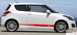 Decal Sticker Sport Side Racing Stripes For 2 Door Suzuki Swift 2008-Present