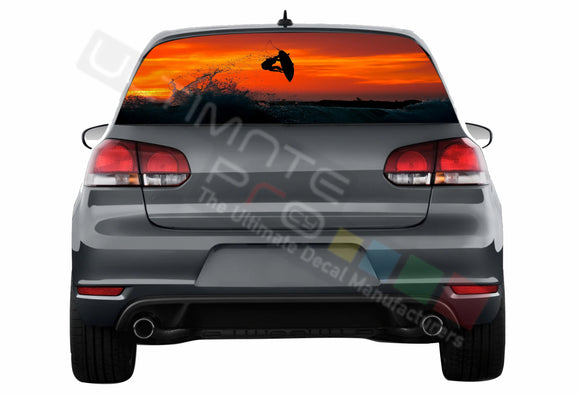 Surf Perforated Decals compatible with Volkswagen Golf