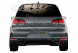 Poker Perforated Decals compatible with Volkswagen Golf