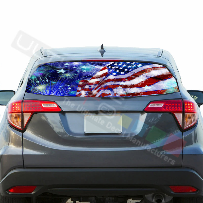4th July Perforated decals graphics vinyl compatible with Honda HRV 2014-Present