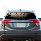 Poker Perforated Decals stickers compatible with Honda HRV