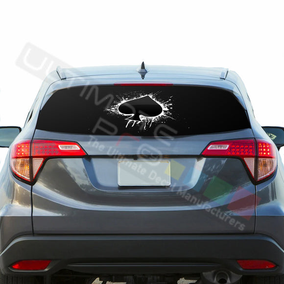 Ace Perforated Decals stickers compatible with Honda HRV