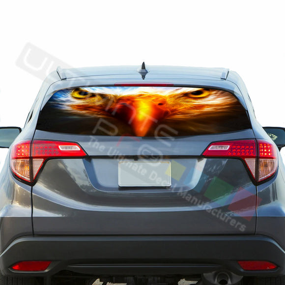 Eagle Perforated Decals stickers compatible with Honda HRV
