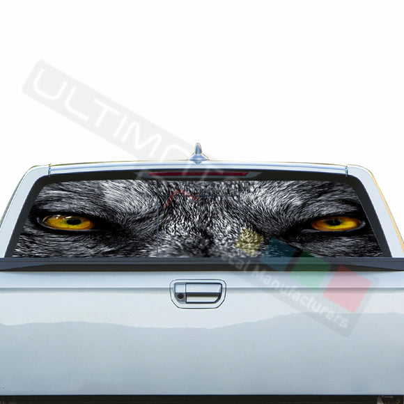 Wolf Perforated Decals stickers compatible with Honda Ridgeline