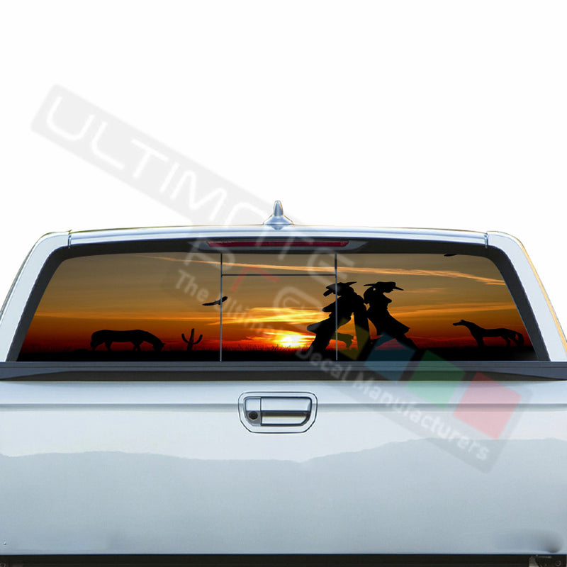 West Perforated Decals stickers compatible with Honda Ridgeline