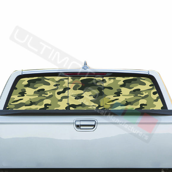 Camo Perforated Decals stickers compatible with Honda Ridgeline