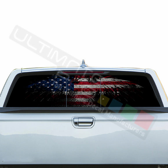 Eagle Perforated Decals stickers compatible with Honda Ridgeline