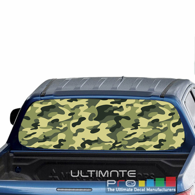 Camo Perforated Decals stickers compatible with Mitsubishi L200